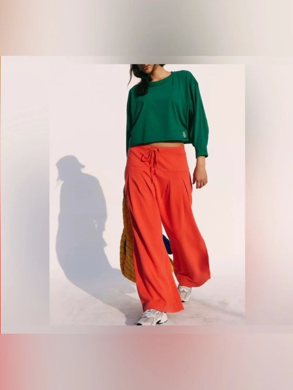 NWT Free People FP Movement Studio Siren Pants - Lava red - Small - Picture 5 of 8